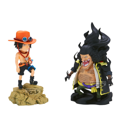 ONE PIECE WORLD COLLECTABLE FIGURE LOG STORIES-PORTGAS D.ACE VS MARSHALL D.TEACH-[PREORDER DOWNPAYMENT MAR 11 2025]