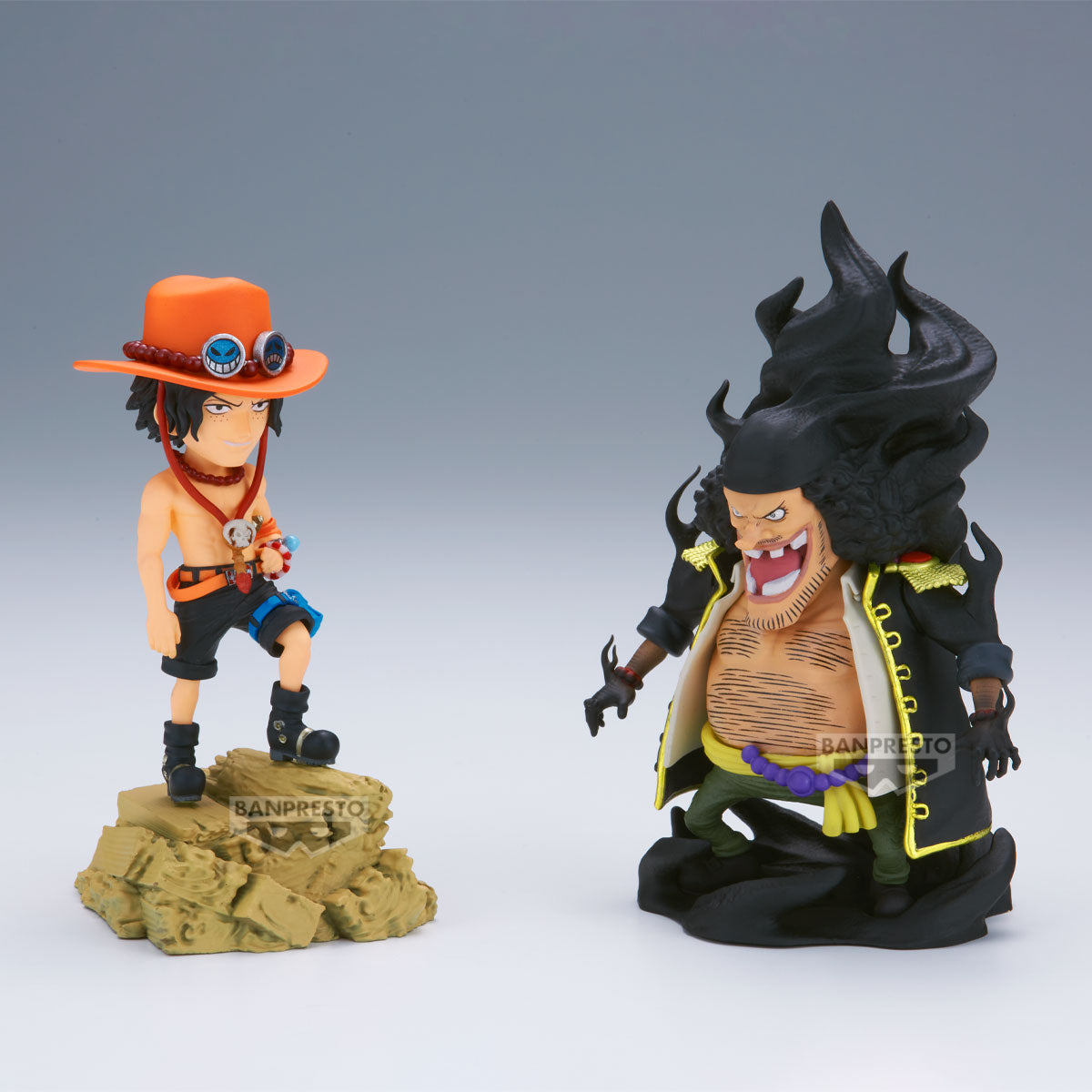 ONE PIECE WORLD COLLECTABLE FIGURE LOG STORIES-PORTGAS D.ACE VS MARSHALL D.TEACH-[PREORDER DOWNPAYMENT MAR 11 2025]