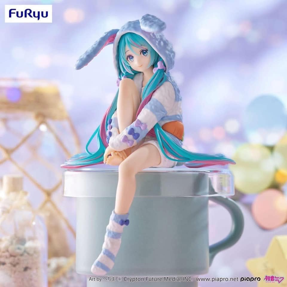 Hatsune Miku Noodle Stopper Figure -Rabbit Ear Hood Pajama Blue Color ver.-[PREORDER DOWNPAYMENT MAR 20 2025]