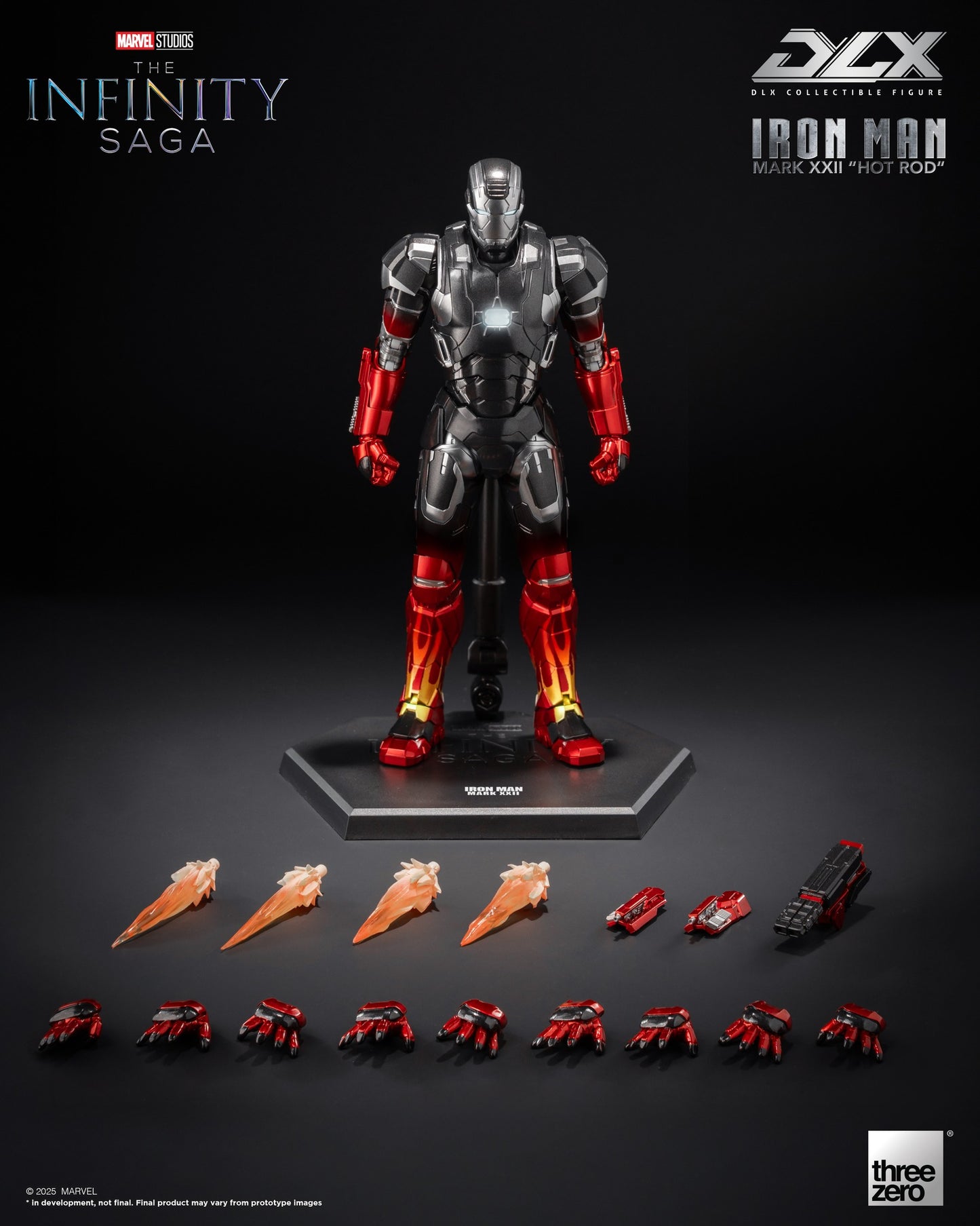 THREEZERO 3Z0945  Marvel Studios: The Infinity Saga DLX Iron Man Mark 22 “Hot Rod” [PREORDER DOWNPAYMENT MAY 25 2025]