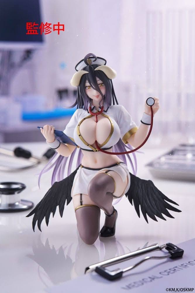 TAITO - Overlord Desktop Cute Figure - Albedo (Nurse Ver.) [PREORDER DP NOV 09, 2025]