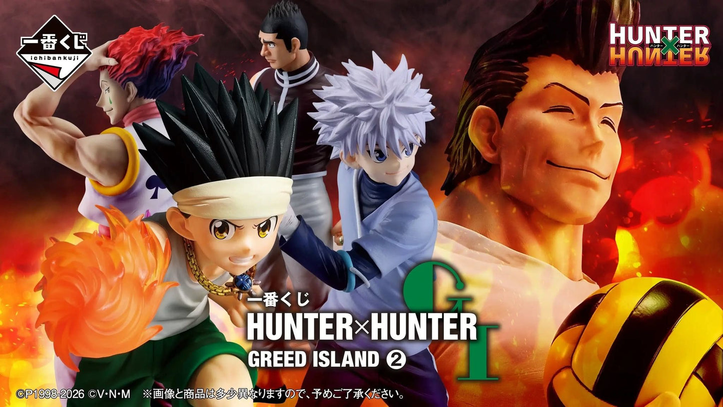 [PREORDER] ICHIBAN KUJI HUNTER×HUNTER GREED ISLAND ②* (Full Carton Buy-out) [PREORDER DOWNPAYMENT MAY 10 2026] (Copy)