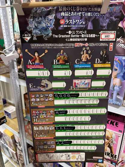 [IN STOCK] ICHIBANKUJI  One Piece: The Greatest Battle ～偉大なる航路へ